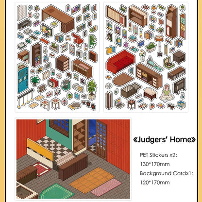 Judgers‘ Home Room Scene Stickers