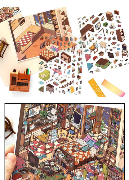 Perceivers' Nest Room Scene Stickers