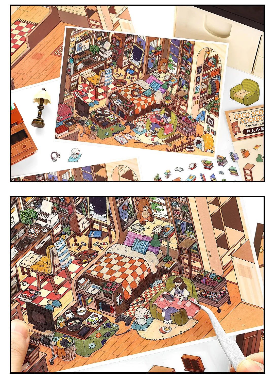 Perceivers' Nest Room Scene Stickers
